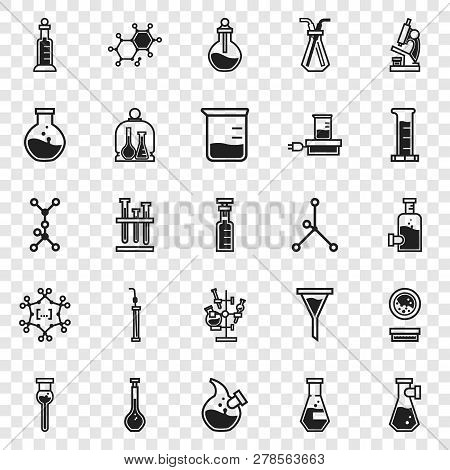 Chemistry Icon Set. Simple Set Of Chemistry Icons For Web Design