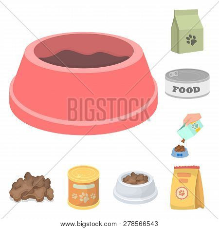 Vector Design Of Food  And Tin Icon. Collection Of Food  And Bottle Stock Vector Illustration.