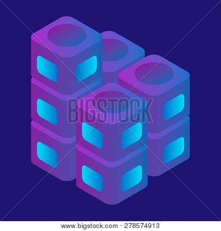 Speaker Box Icon. Isometric Of Speaker Box Icon For Web Design Isolated On White Background