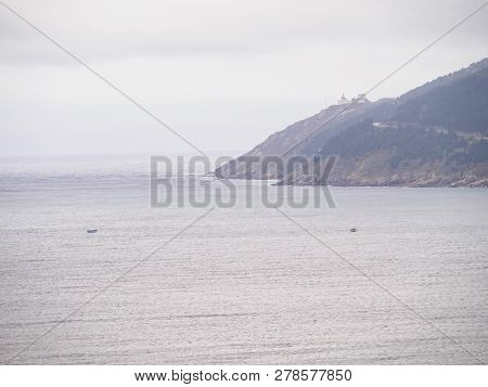 First Sight Of Cape Finisterre On The Camino - Sardineiro, Galicia, Spain