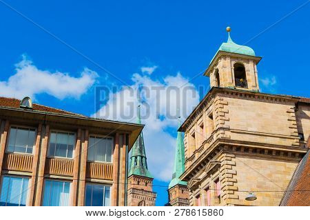 St Sebaldus Church And Old Town Hall Nuremberg