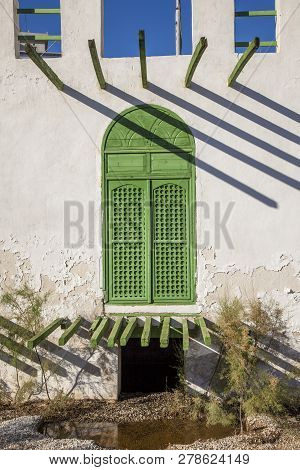 Old City In Jeddah, Saudi Arabia Known As Historical Jeddah. Old And Heritage Windows And Doors In J