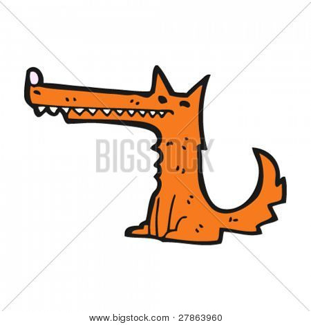 cartone animato Snarly fox