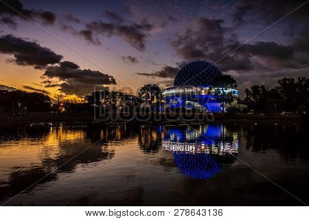 Buenos Aires, Argentina, July 7, 2018: Planetarium Named Galileo Galilei In Palermo