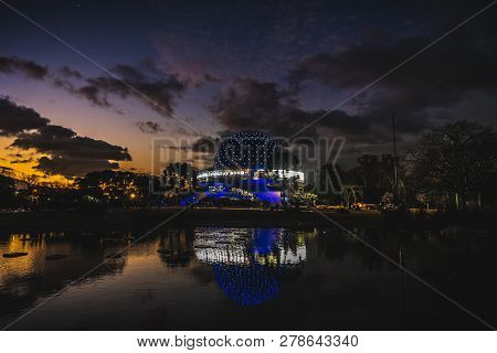 Buenos Aires, Argentina, July 7, 2018: Planetarium Named Galileo Galilei In Palermo