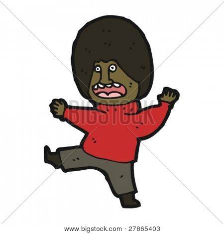 kung fu fighter man cartoon