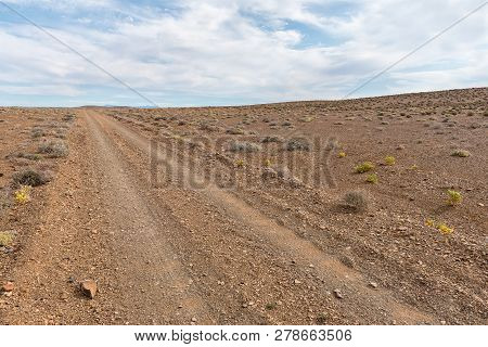 A Badly Corrugated Gravel Road In The Tankwa Karoo In The Northern Cape Province Of South Africa