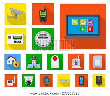 Isolated Object Of Office And House Symbol. Set Of Office And System Vector Icon For Stock.