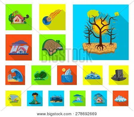 Vector Illustration Of Natural And Disaster Icon. Collection Of Natural And Risk Stock Vector Illust