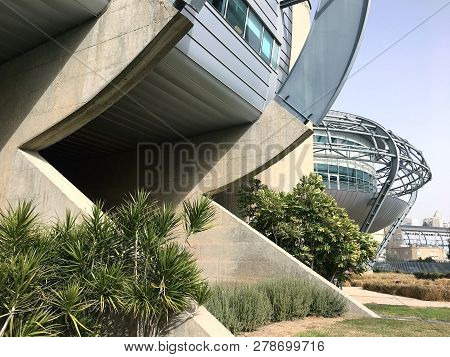 Beer Sheva, Israel - January 13, 2019: Technological College Sami Shamun In High-tech Style In Beer 