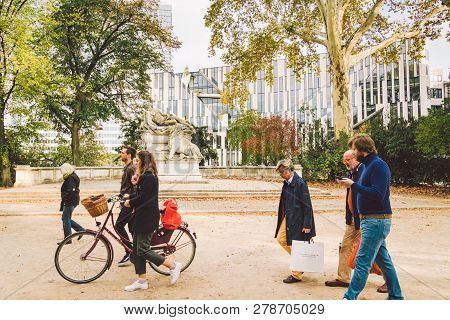 October 27, 2018. Germany, D Sseldorf. North Rhine. Building Complex, Known As K -bogen City Center,