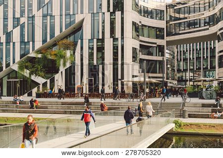 October 27, 2018. Germany, D Sseldorf. North Rhine. Building Complex, Known As K -bogen City Center,