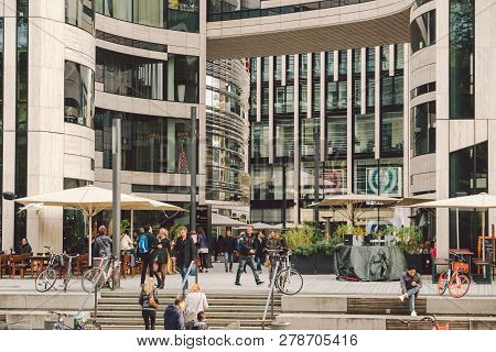October 27, 2018. Germany, D Sseldorf. North Rhine. Building Complex, Known As K -bogen City Center,
