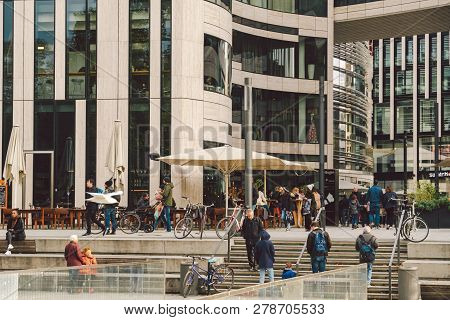 October 27, 2018. Germany, D Sseldorf. North Rhine. Building Complex, Known As K -bogen City Center,