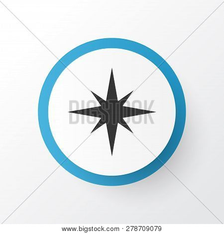 Qiblah Icon Symbol. Premium Quality Isolated Direction  Element In Trendy Style.