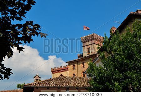 View Of The Castle Of Barolo, Home Of The Wine Museum,