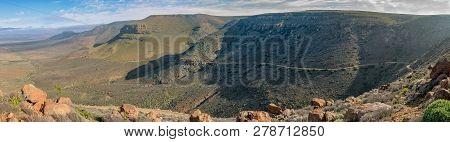A Panoramic View Of The Gannaga Pass In The Tankwa Karoo Of South Africa