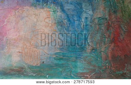 Wooden Abstract Artistic Painted Background. Colorful Theam
