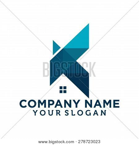 Vector Illustration  House K Symbol For Icon Business Logo