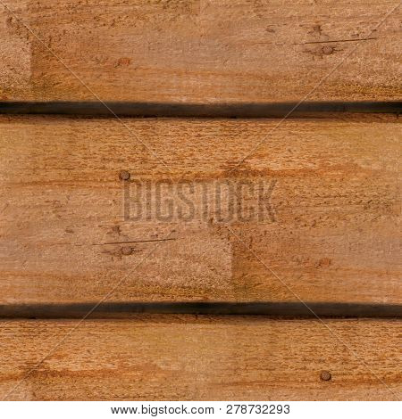 Seamless Tileable Texture Of A Rough Wooden Board On The Wall