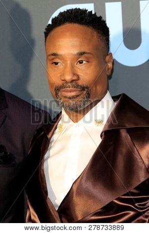 LOS ANGELES - JAN 13:  Billy Porter at the Critics Choice Awards  at the Barker Hanger on January 13, 2019 in Santa Monica, CA
