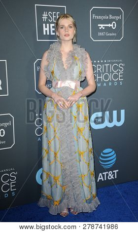 Lucy Boynton at the 24th Annual Critics' Choice Awards held at the Barker Hangar in Santa Monica, USA on January 13, 2019.