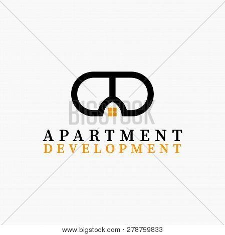 Vector Real Estate Initial Letter A D Logo Design Template.