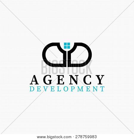 Vector Real Estate Initial Letter A D Logo Design Template.