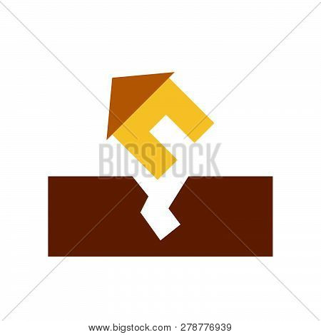 Property Insurance Vector, Insurance Related Flat Design Icon