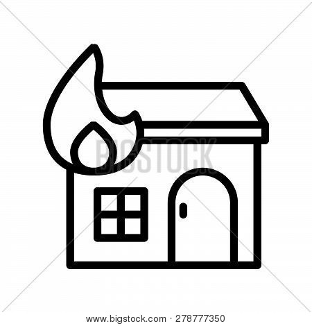 Property Insurance Vector, Insurance Related Line Design Editable Stroke Icon