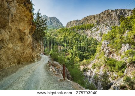 The Mountain Road To The Goynuk Canyon. Antalya, Turkey, Lycia.