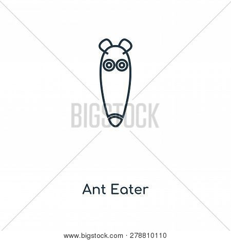 Ant Eater Icon In Trendy Design Style. Ant Eater Icon Isolated On White Background. Ant Eater Vector