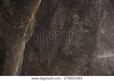 Natural Stone Brown Marble With Thin Veins, Called Bronze Amani
