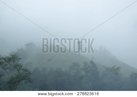 Landscape  In The Morning. Omkoi,chiang Mai Province, Thailand