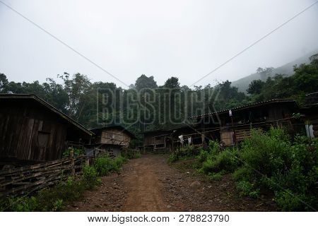 The Small Villages In The Countryside. Omkoi,chiang Mai Province, Thailand