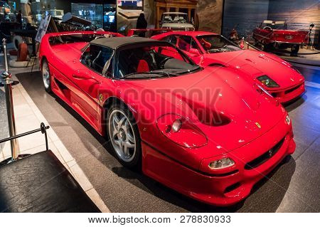 Amman, Jordan, December 07, 2018 : Ferrari F50 1997 At The Exhibition In The King Abdullah Ii Car Mu