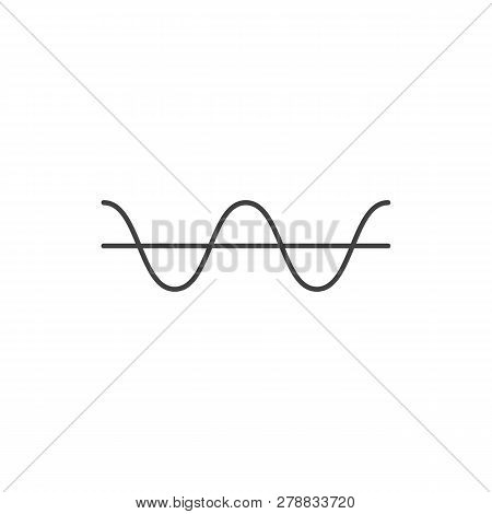 Electrical Threshold Outline Icon Vector Design Illustration.