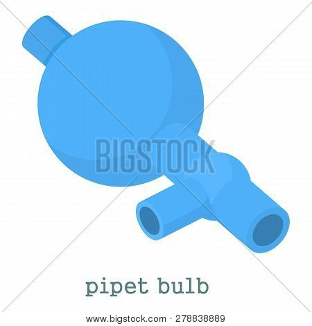 Pipet Bulb Icon. Cartoon Illustration Of Pipet Bulb Icon For Web Isolated On White Background
