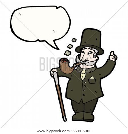 卡通有钱人的想法