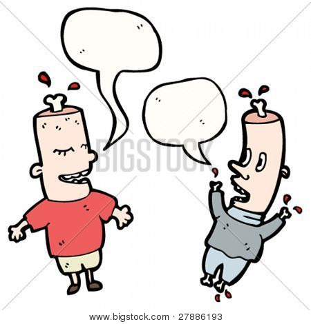 cartoon boneheads talking