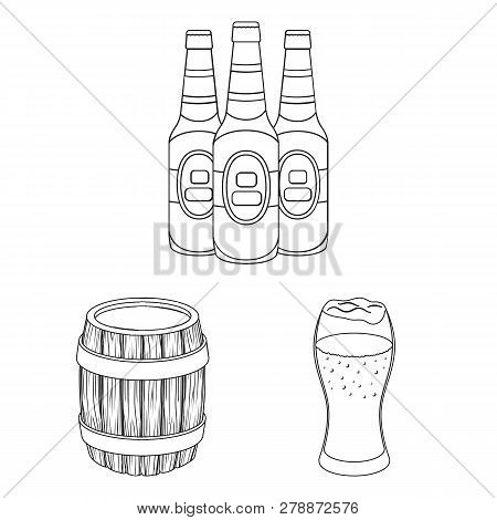 Isolated Object Of Minimal And Pint Logo. Set Of Minimal And Craft Vector Icon For Stock.