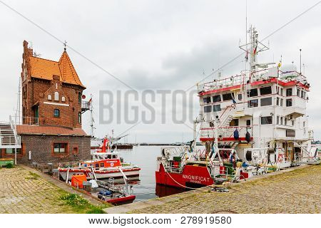 View Of The Port Of Stralsund, Germany