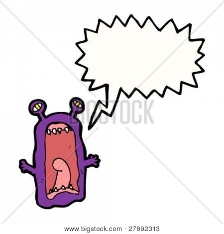 kreskówka potwór straszny