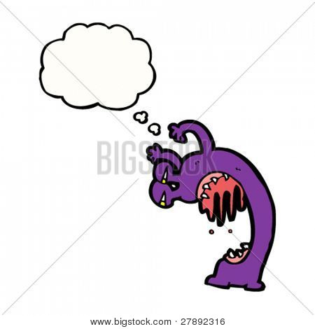 kreskówka potwór straszny