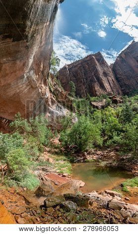 Emerald Pools Trail In Zion National Park, Utah