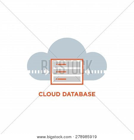Cloud Storage Vector Icon On White Background. Cloud Storage Modern Icon For Graphic And Web Design.