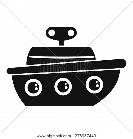 Ship Toy Icon. Simple Illustration Of Ship Toy Vector Icon For Web Design Isolated On White Backgrou