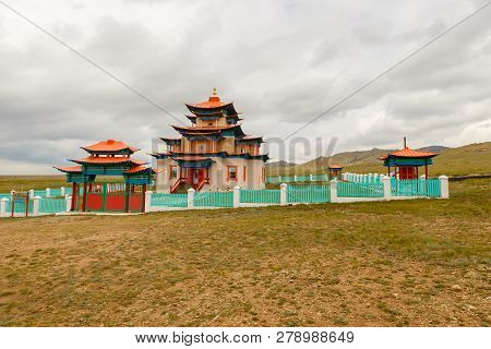 Novoselenginsk, Buryatia, Russia - September 07, 2018: Palace Of The Goddess White Tara. Included In