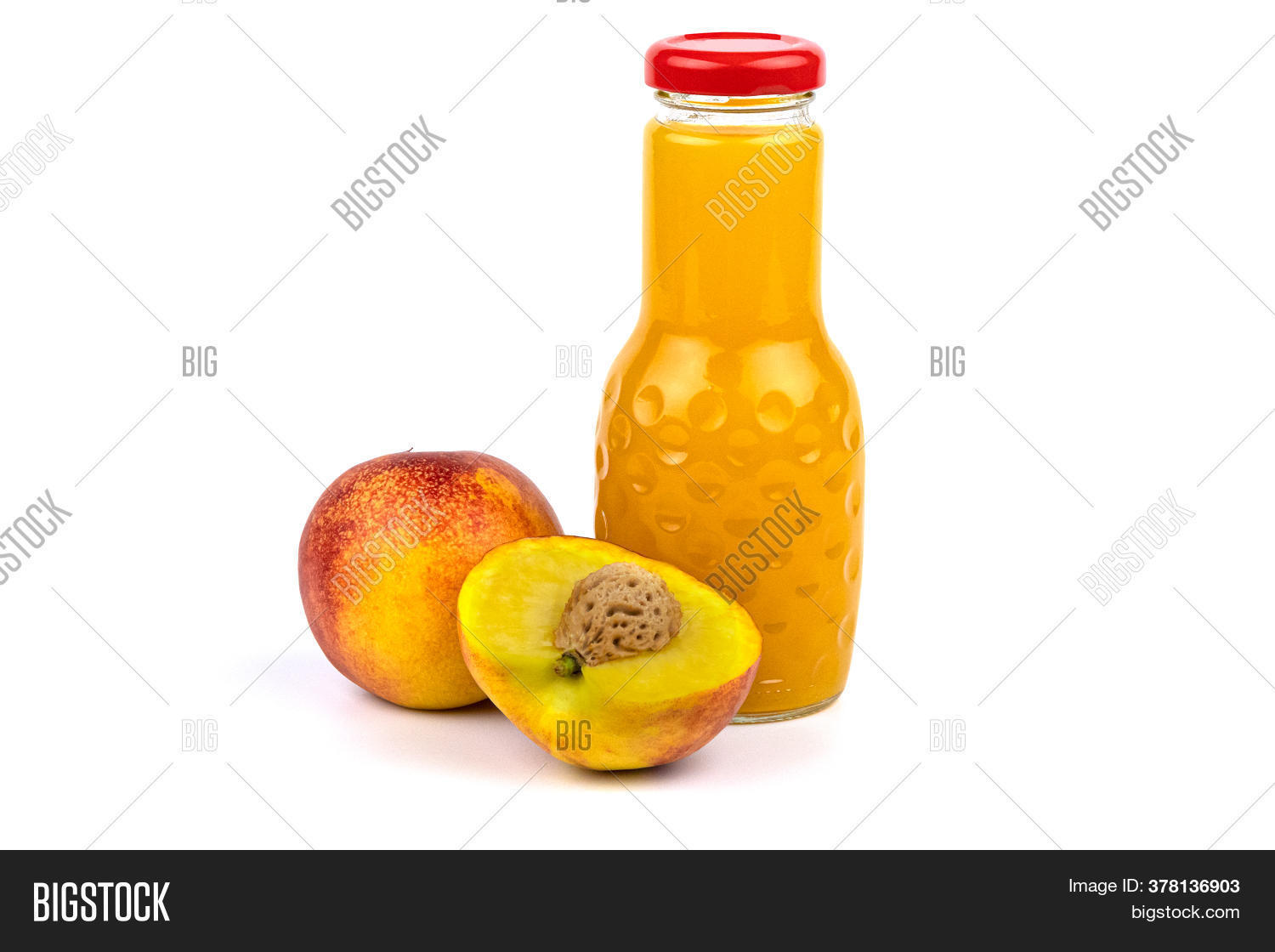 Bottle Nectarine Juice Image & Photo (Free Trial) Bigstock
