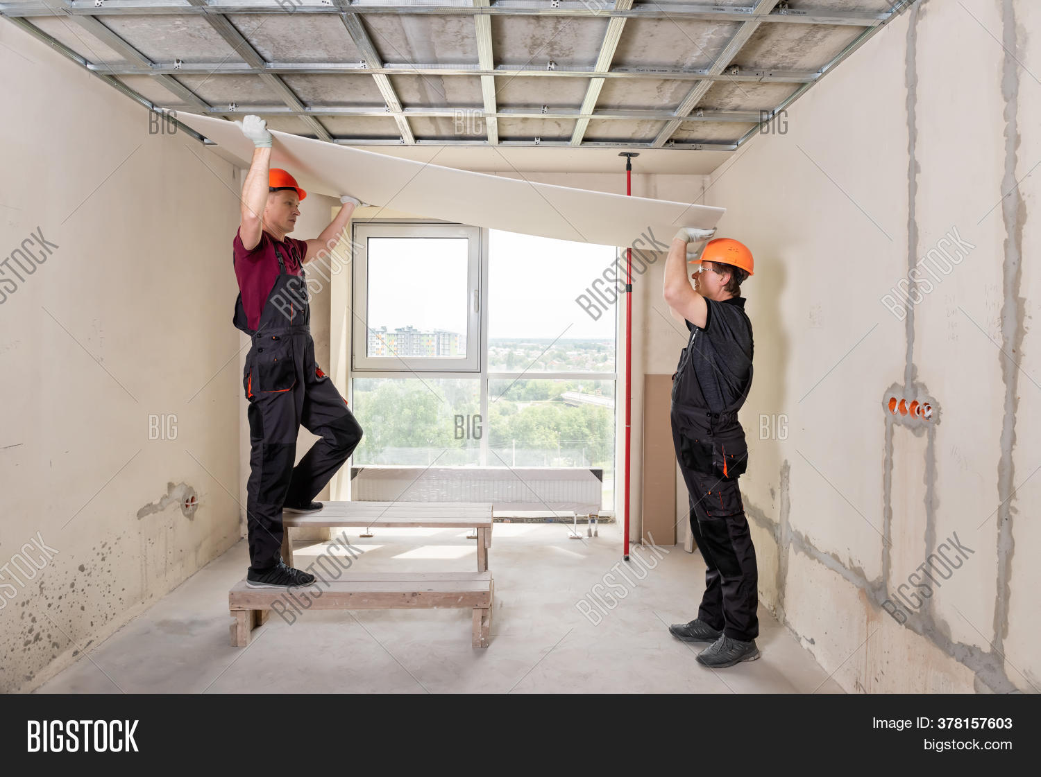 Installation Drywall. Image & Photo (Free Trial) Bigstock